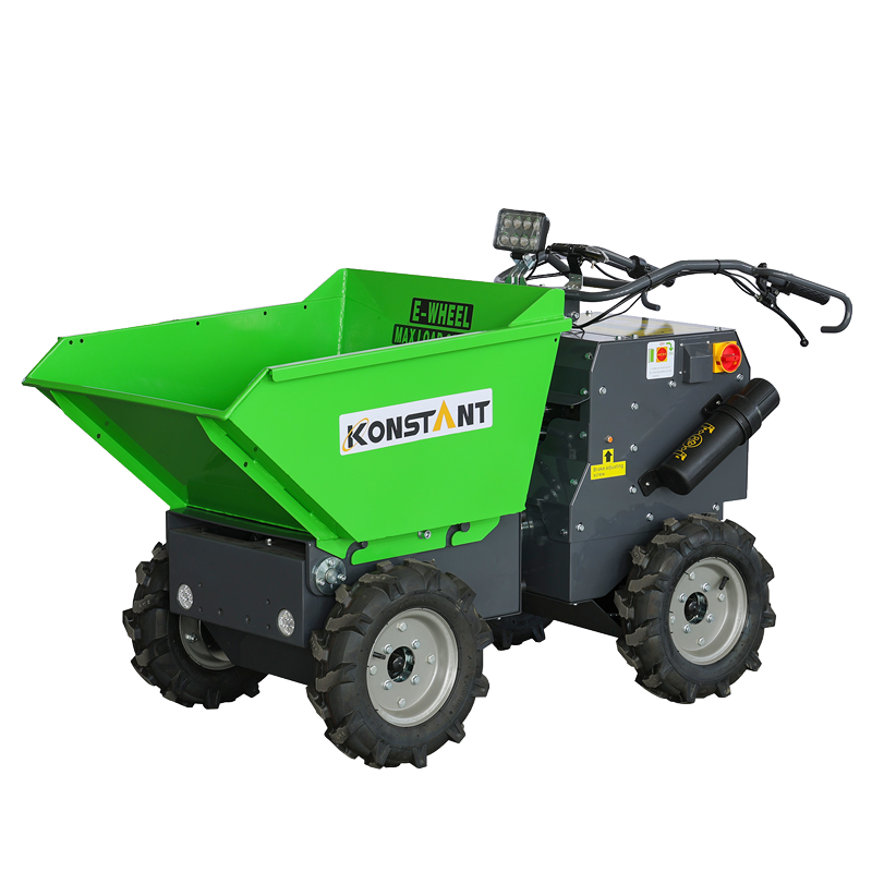 Elektrik Powered Wheel Barrow Mini Dumper Hydrostatic System dan Bola Pemandu Bersama
