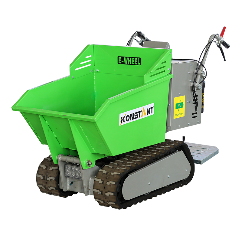 350kg Payload Electric Drive Tracked Undercarriage Bateri Maintance Mini Dumper Percuma